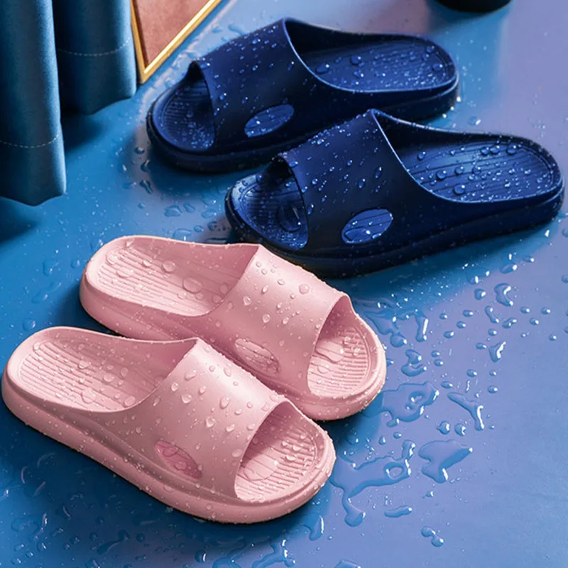 

Unisex Summer Striped Slippers Men Beach Slippers Non-slip Bathroom Sandals Ladies Size 36-47 Men/Women Slides Hot Flip Flops