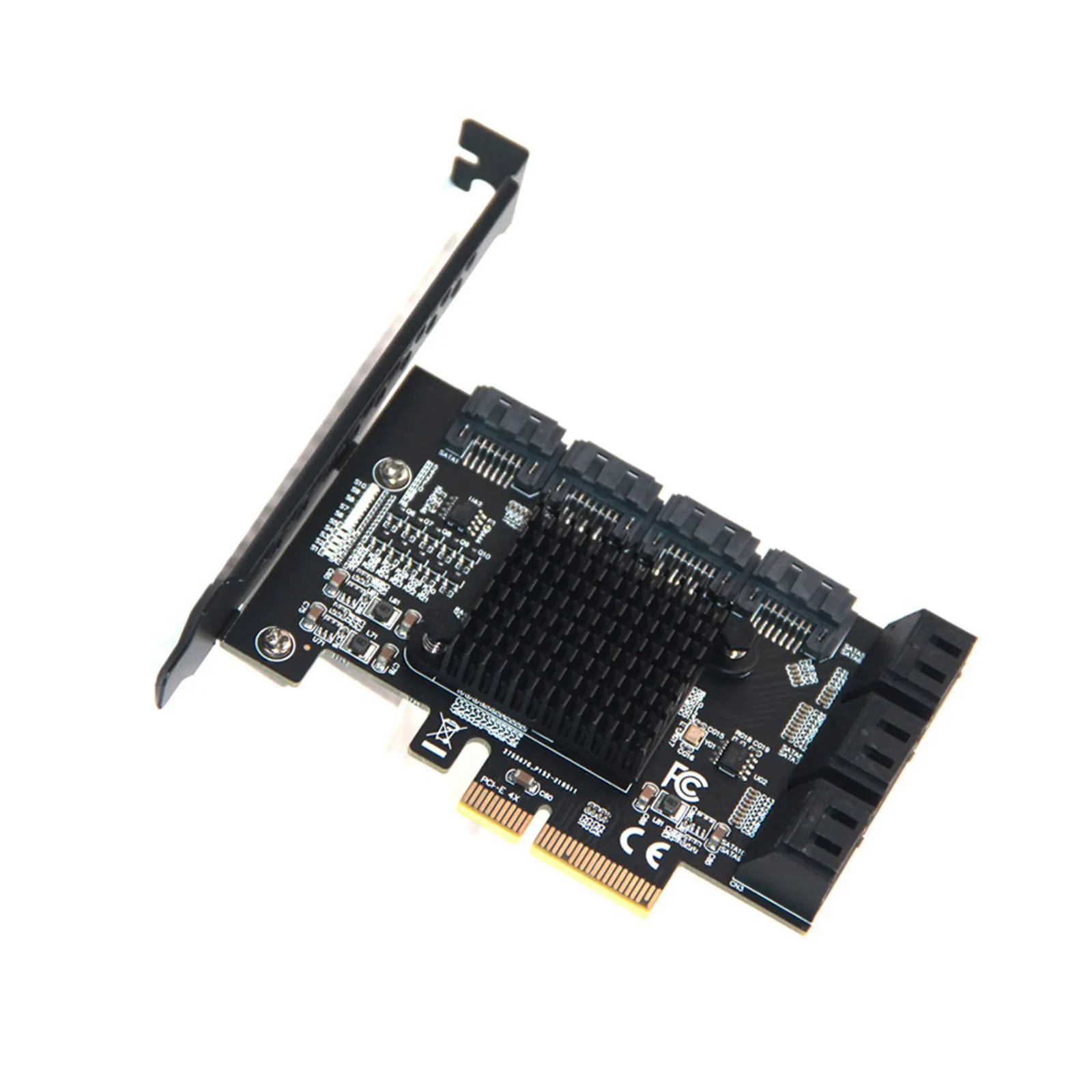 

SATA Cards 6/10 Port SATA PCIE 6Gbs Internal Adapter Converter SATA 3.0 Expansion Card For Windows 7/8/10 Black