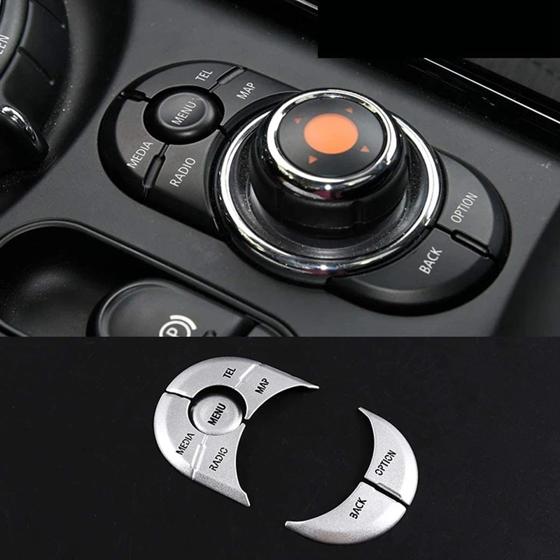 Автомобильная алюминиевая консоль мультимедийная кнопка рамка наклейка для MINI