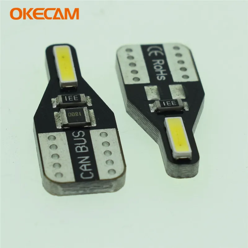 Белая светодиодная лампа T10 W5W для салона автомобиля купольсветильник VW Golf 4 5 6 7 T5
