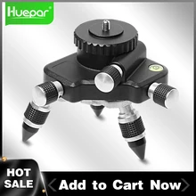Huepar 360-Degree Turning Rotating Micro-adjust Fine Turning Pivoting Base for Laser Level Tripod Connector 1/4 Threaded Mount
