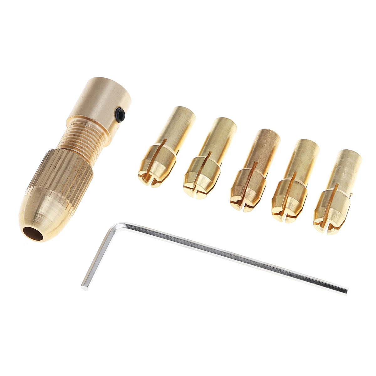 

Mini Drill Brass Collet Chuck 7pcs/lot 2.35/3.17mm Drill Chucks support 0.5 - 3.0MM Drill Bit for ABS Board Light Board Punch