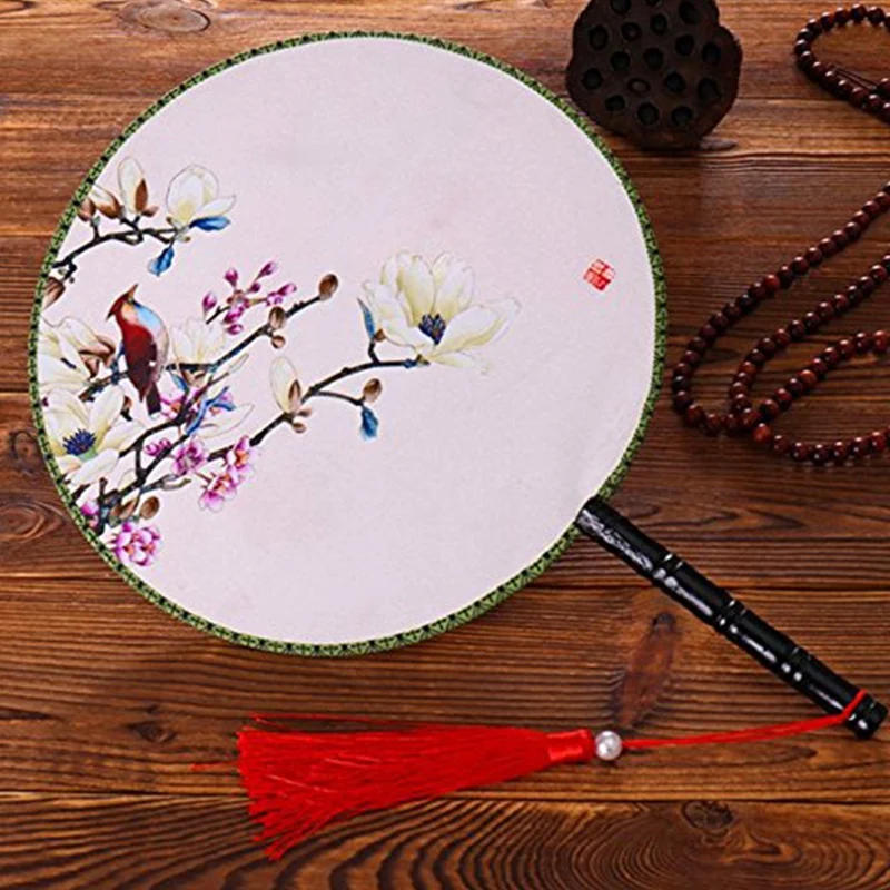 Модный женский веер двусторонний принт группа вееров древний Классический