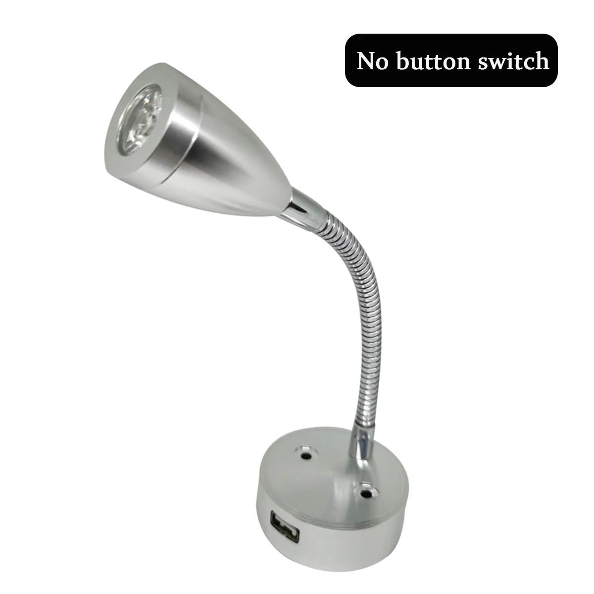 

2/1Pcs DC12V LED Spot Reading Light USB Charging RV Boat Interior Lamp Flexible Wall Lamp Touch Switch for Camper Caravan Boat