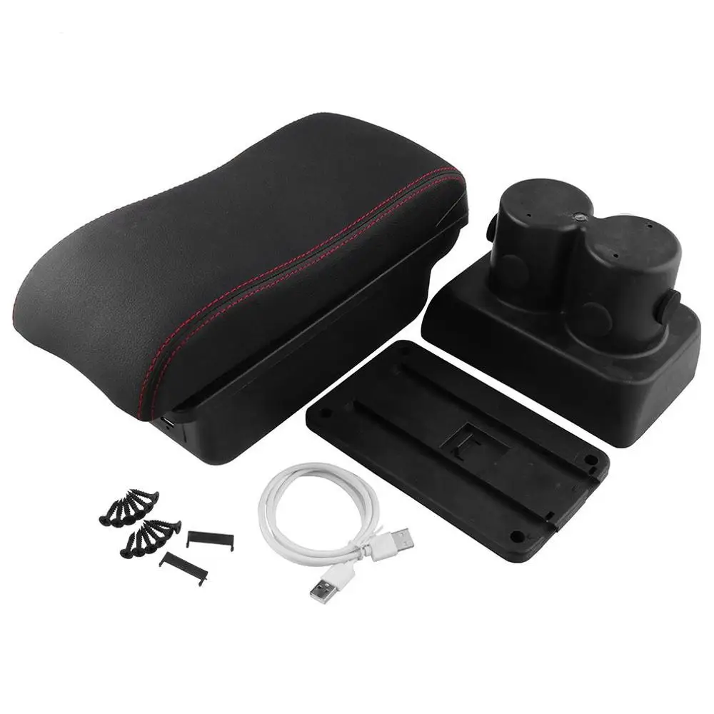 Автомобильные подлокотники двухслойные автомобильная Центральная коробка для