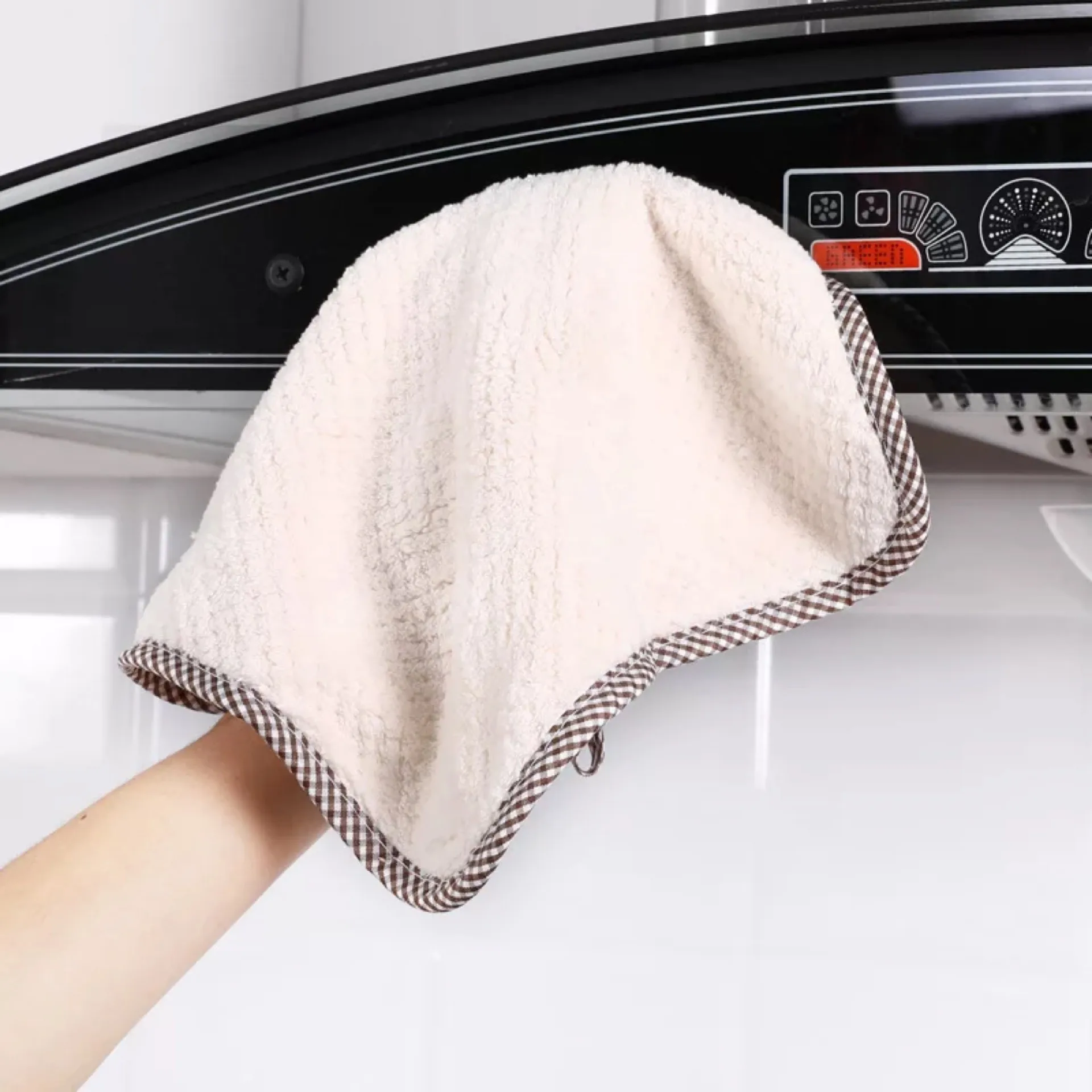 

Super Absorbent Microfiber Kitchen Tableware Dish Cloth 25x25cm Household Cleaning Towel Kitchen Clean Rags Coral Velvet Towels