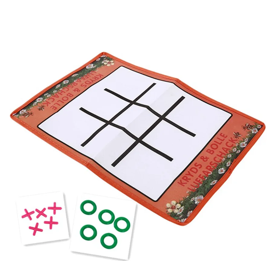 Нетканые ткани ноуты и доска для игры в крестики нолики Tic Tac Toe семьи