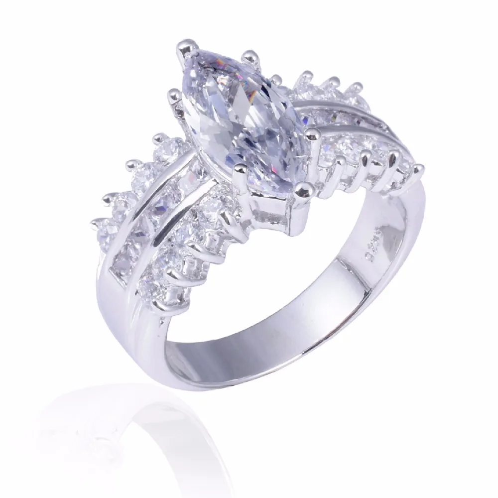 Женское кольцо из серебра 925 пробы с имитацией бриллианта 3 карата|ring for|ring for salerings