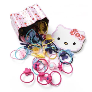 Милые детские цветные резинки для волос с героями мультфильмов, корейские Детские резинки для девочек, резинки для волос, Детские резинки для головного убора