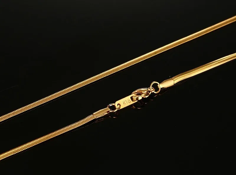 Meaeguet Золотая змея/коробка/Висячие/панцирные/плоские/крученые ожерелья с штампом для мужчин и женщин цепочка из нержавеющей стали 24 дюйма