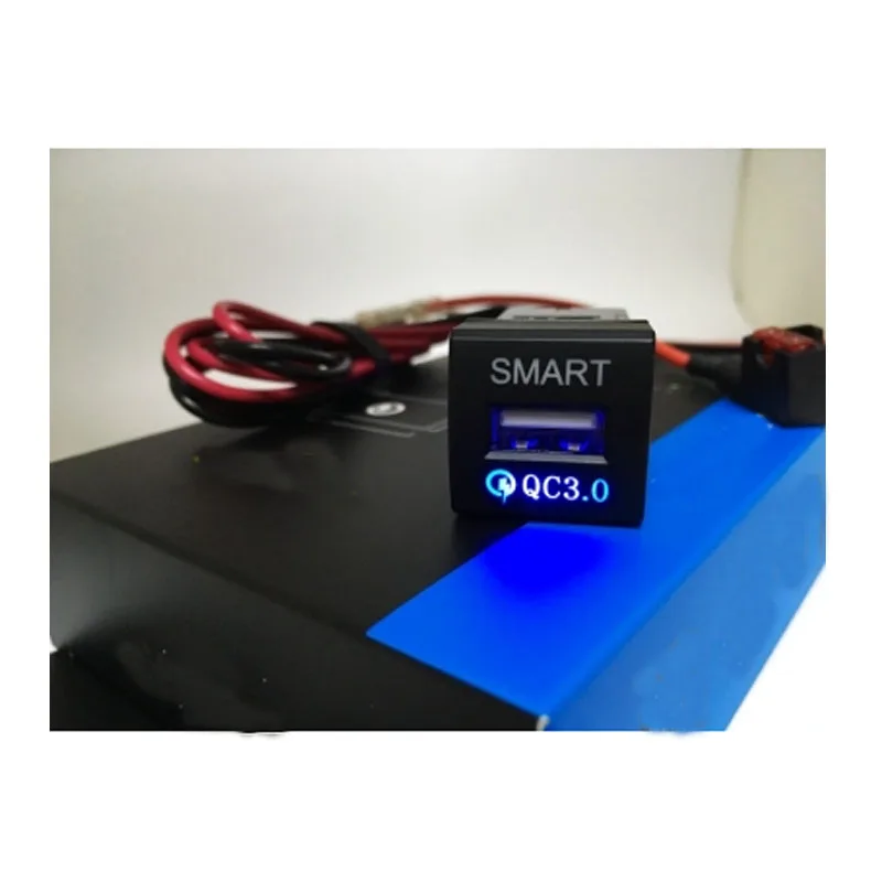 Автомобильное зарядное устройство USB разъем QC 3 0 Быстрая зарядка для Toyota