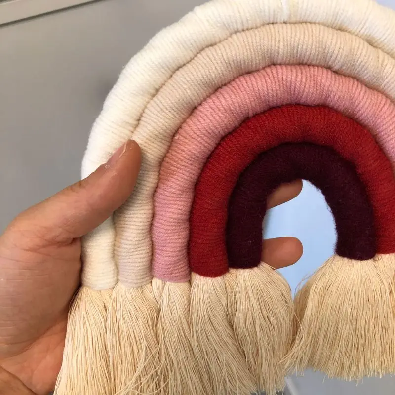 Простая Скандинавская Радужная подвесная декорация для детской комнаты