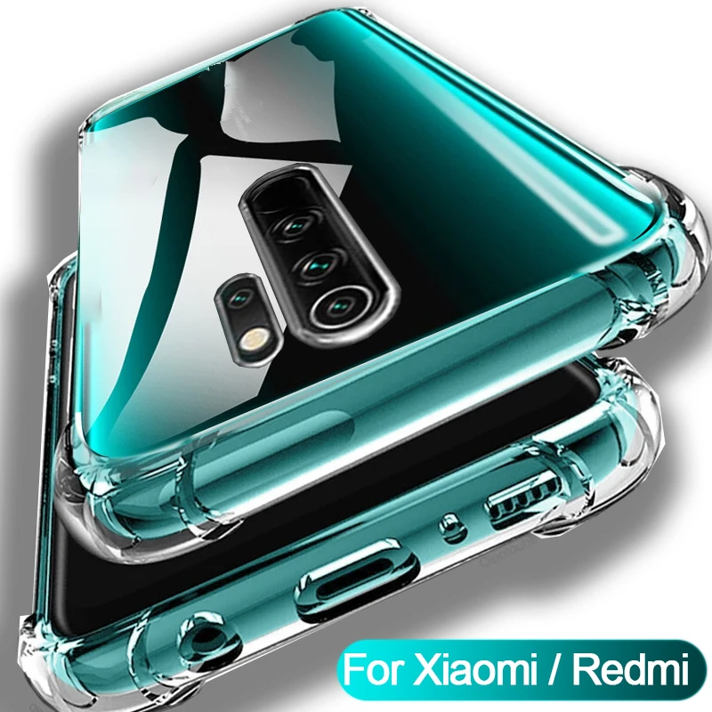 

Противоударный чехол для Xiaomi Redmi Note 10 8 9 6 7 5 K30 K20 Pro 9A 8A 7A 9C Mi 11 10 9T 10 Pro Lite POCO X3 NFC M2 M3, задняя крышка