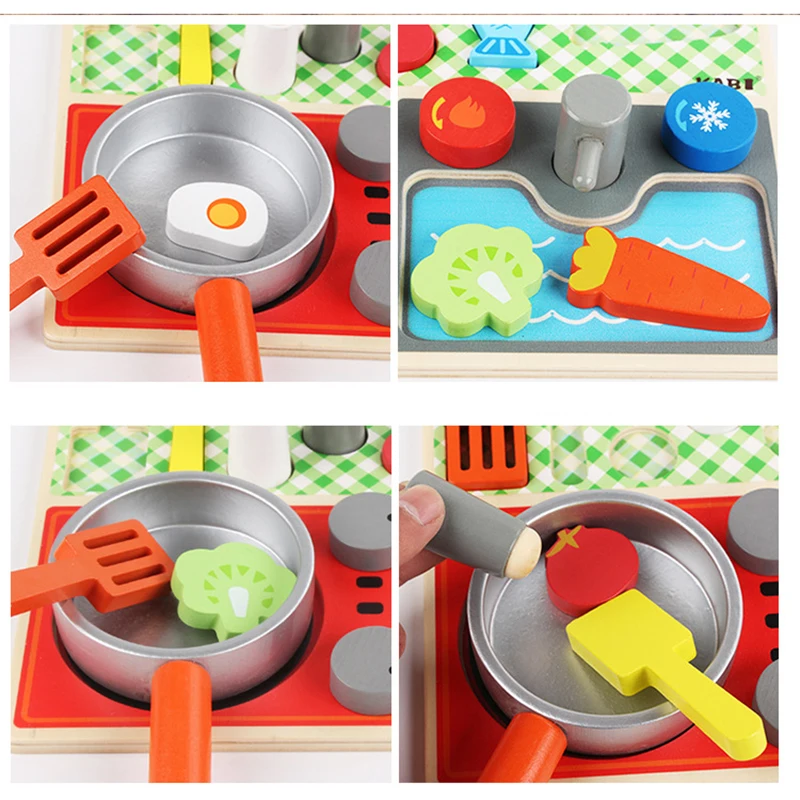 Детский игровой домик реальная жизнь детские деревянные кухонные игрушки горшки