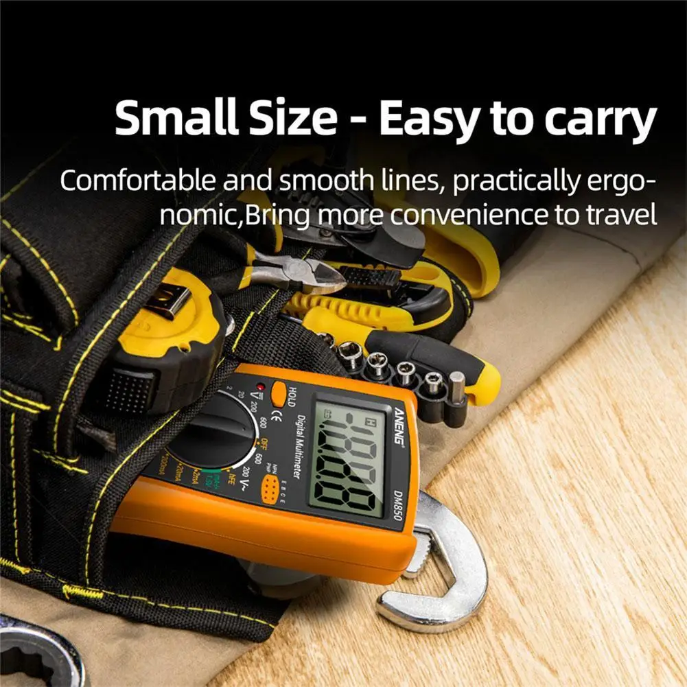 

ANENG DM850 Eletric Digital Professional Multimeter Current Ammeter Voltmeter Ohm Tester Detector AC/DC Tool Q2Y7
