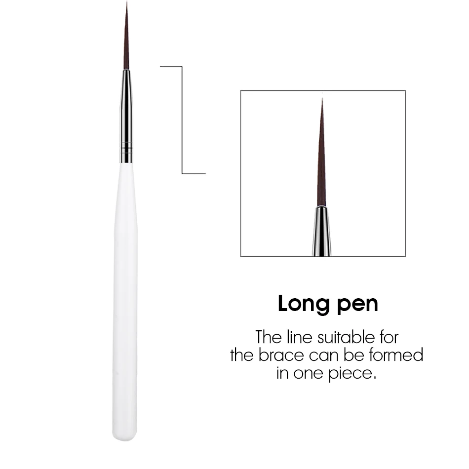 ROHWXY Новая кисть для дизайна ногтей Русалка лайнер Строка Искусственный рисунок