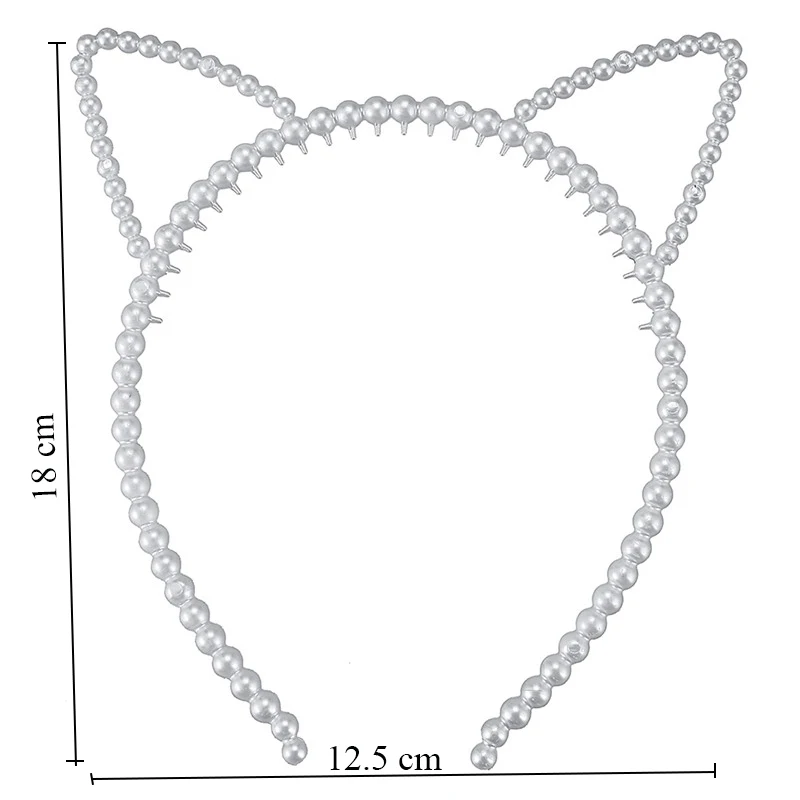 Женский ободок с кошачьими ушками M MISM 1 шт. повязка на голову пластиковым