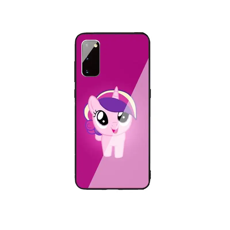 

My Little Pony Phone Case Glass For Samsung Galaxy S20 Ultra S10 S9 S8 S7 Plus Edge S10 E Lite Note Pro Cover