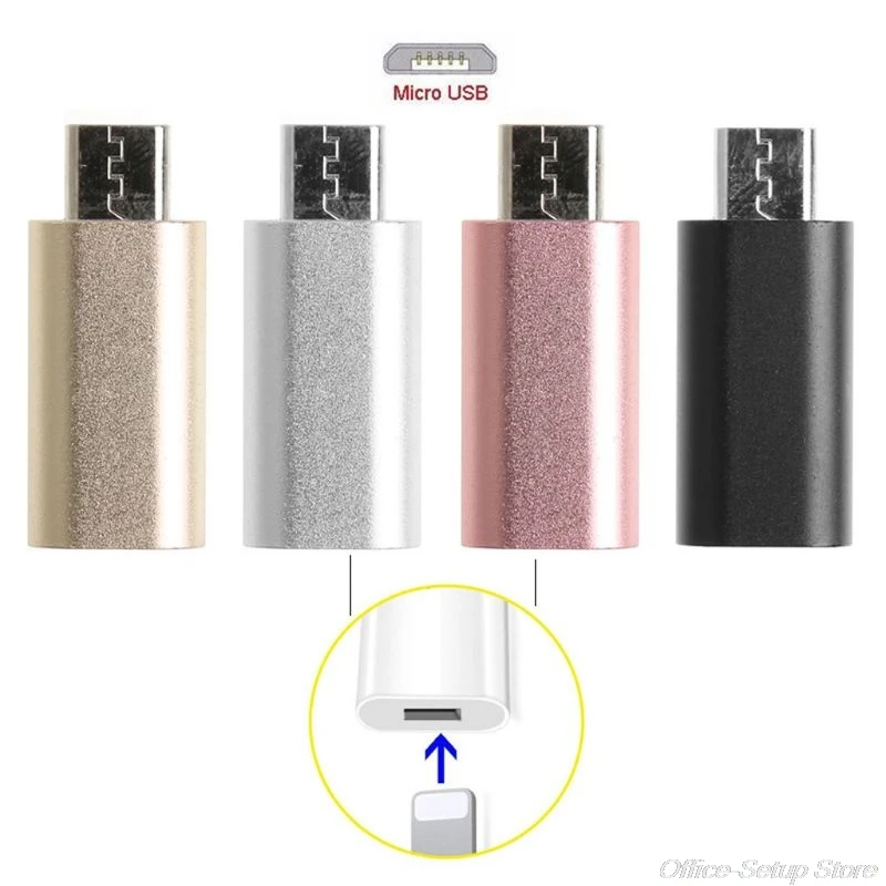 8-контактный Молния Женский к Micro USB разъем адаптера конвертера для телефонов на