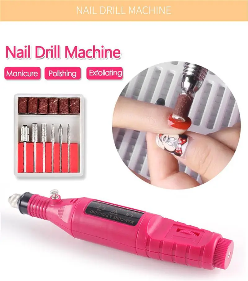 

Blue ZOO Nail Art UV Gel Lamp Manicure Set USB Grinding Machine Nail Kit Tools For Manicure Set For Nail Art Pusher Kit