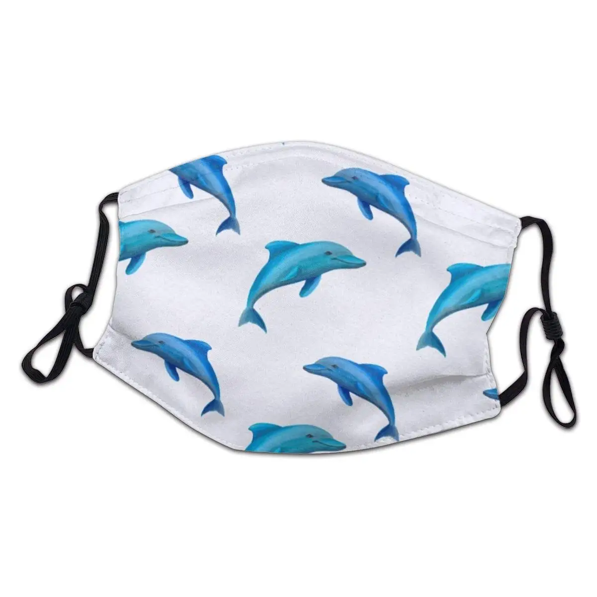 

Kids Face Mask Animal Marine Life Fish Cute Dolphin Mask Print Design Reusable Dustproof Windproof Fabric Child Mask Outdoors