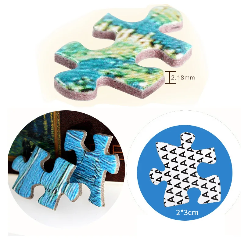 3000 шт. всемирно известный Звездная ночь толще Бумага головоломки высокое