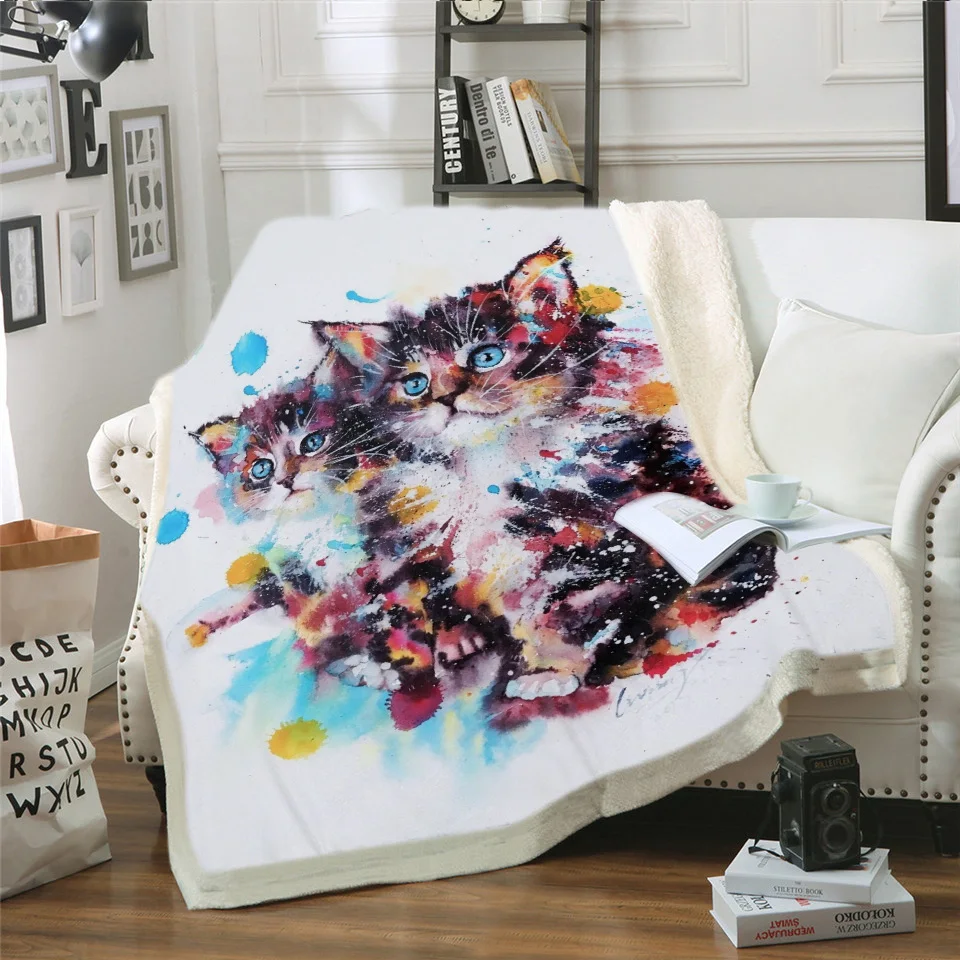 Одеяло из шерпы для домашних животных на заказ Покрывало сделай сам кровати