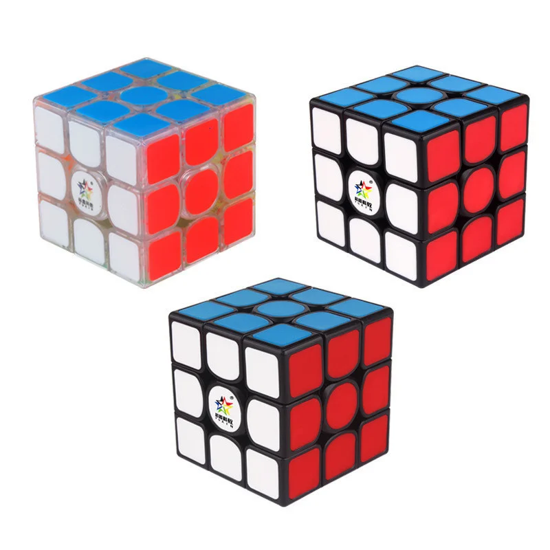 

Yuxin Kylin V2M 3x3x3 Magnetic Magic Cube Square Cube Puzzle Toy For Brain Training - Black Background And Dark Red Paster Cubes