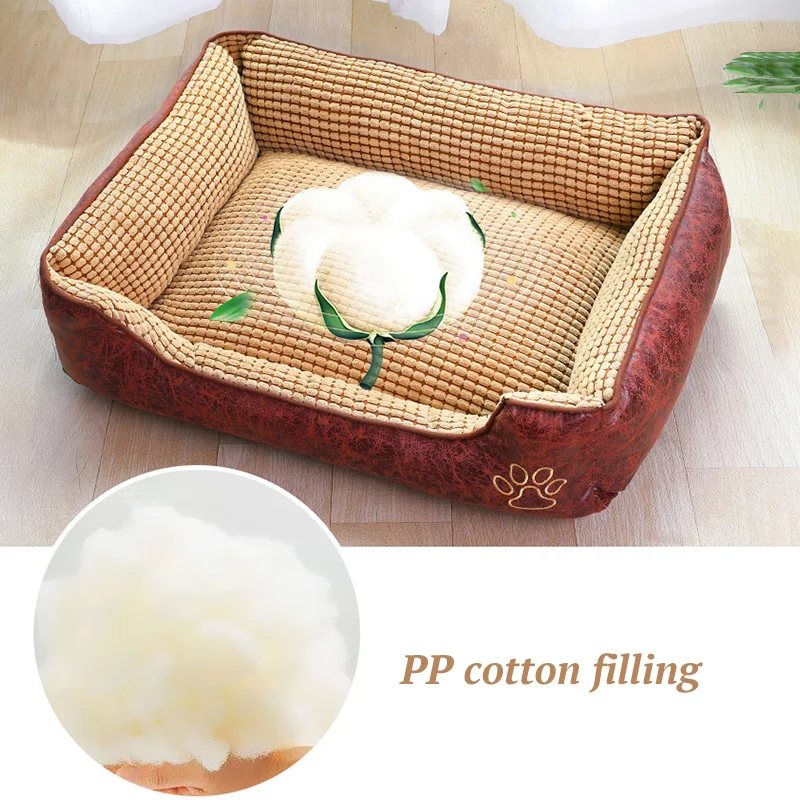 Лежанка для домашних животных съемное гнездо кошек из замши 40 кг|Дома конуры и