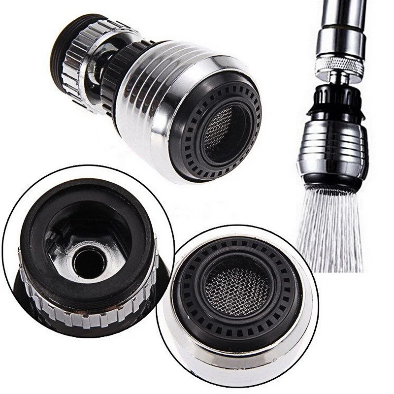 Регулирующий кран кухонный аэратор для душа водный барботер фильтр 360 градусов
