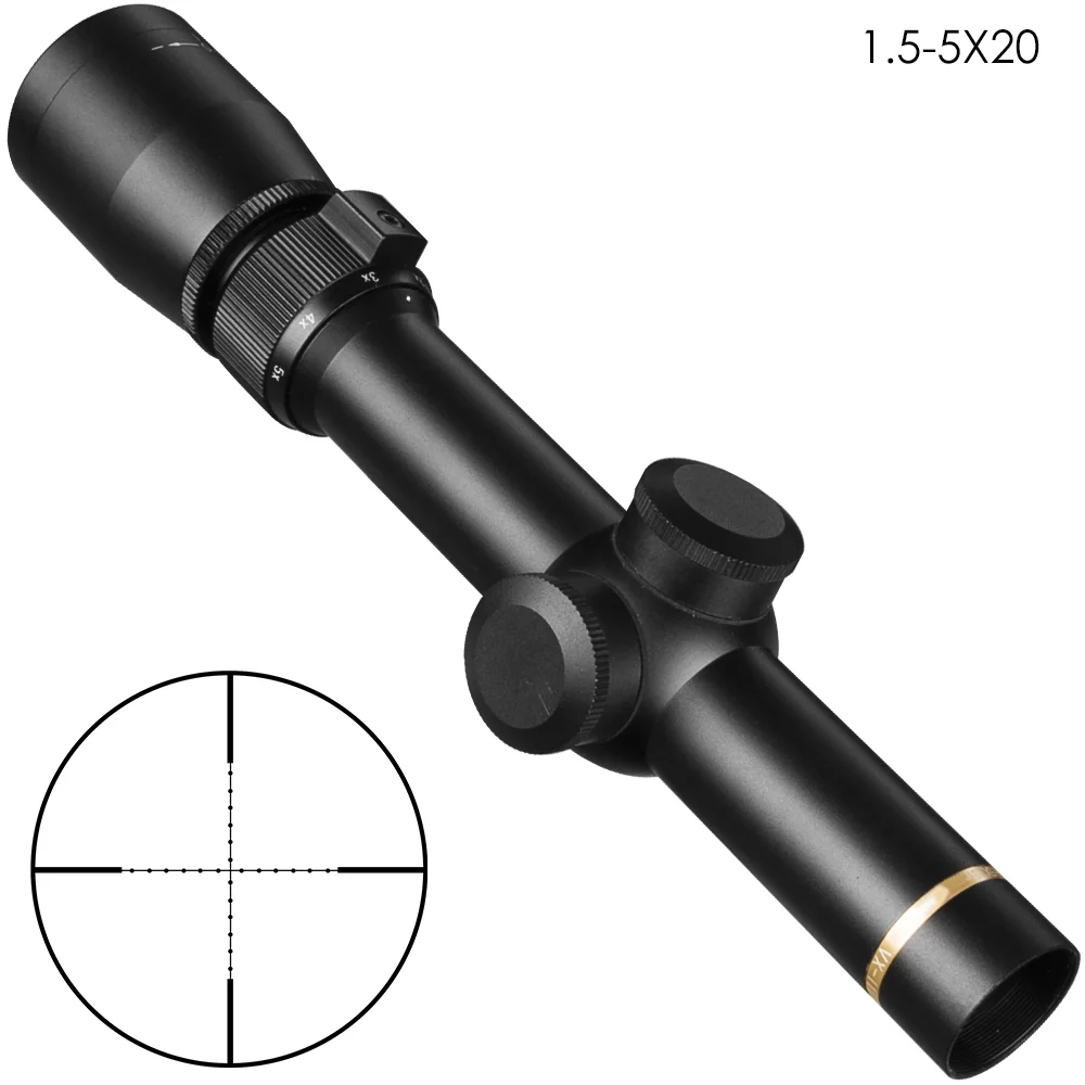 1.5-5x20 mm VX-3i Duplex Reticle Rifle Scope Hunting Sight