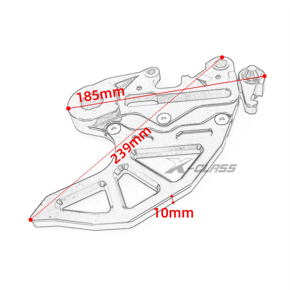 Защитная накладка на задний тормозной диск мотоцикла черные алюминиевые