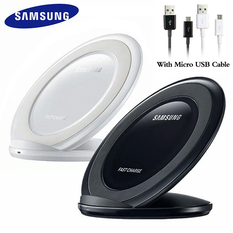Оригинальное беспроводное быстрое зарядное устройство Samsung 15 Вт Qi Адаптивная