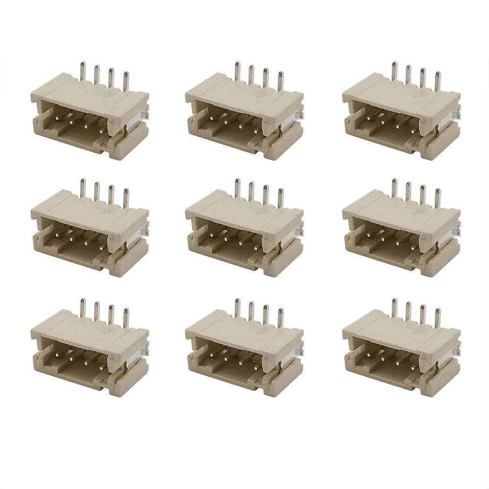 50Pcs PH2.0 Pitch 2.0mm 4 Pin Vertical SMD Male Plug Shell Terminal Blocks Wire Connector | Обустройство дома