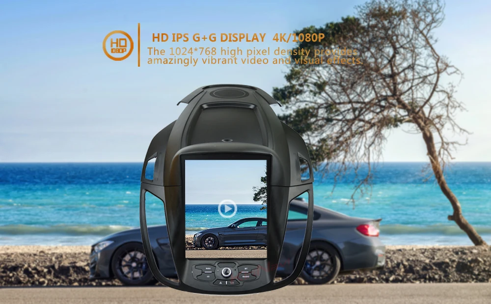 KiriNavi вертикальный экран Tesla стиль 10,4 ''Android 8,1 автомобильный dvd-плеер для Ford Kuga Escape gps Мультимедиа Навигация 2013