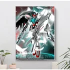 Плакат на холсте в стиле аниме Gundam, искусство на стену, картина для гостиной, кабинета, детской комнаты, спальни, домашний декор