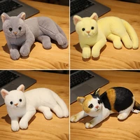 the high quality simulation cat plush animal toy pillow is a birthday gift decoration to accompany children and boy and girl fri