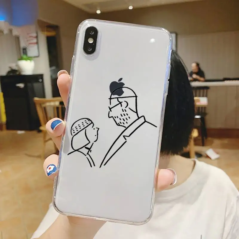 

Leon And Mathilda hot movie Phone Case Transparent soft For iphone 5 5s 5c se 6 6s 7 8 11 12 plus mini x xs xr pro max