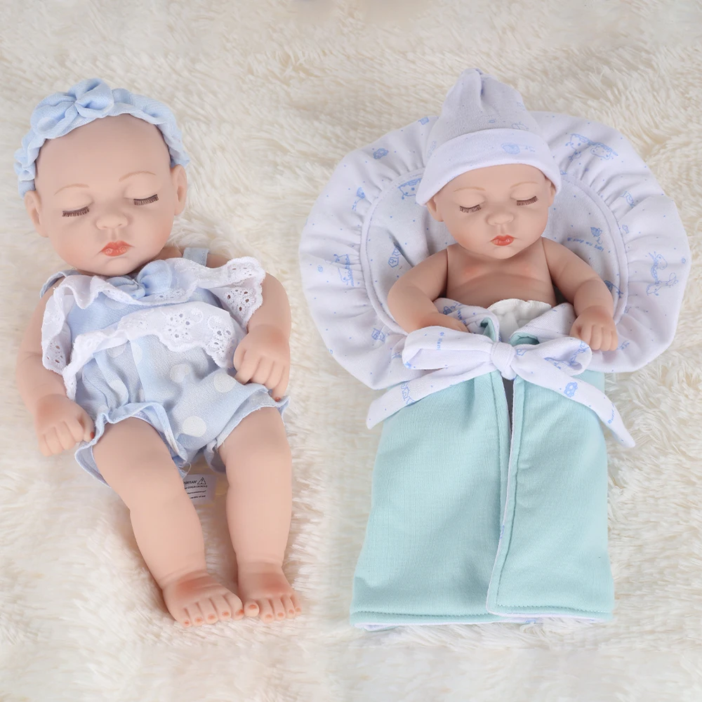 

30cm Reborn Baby Newborn Doll Toy for Kids Collocation Clothes Full Body Silicone Water Proof Bath Toy Reborn Toddler Boy Girls