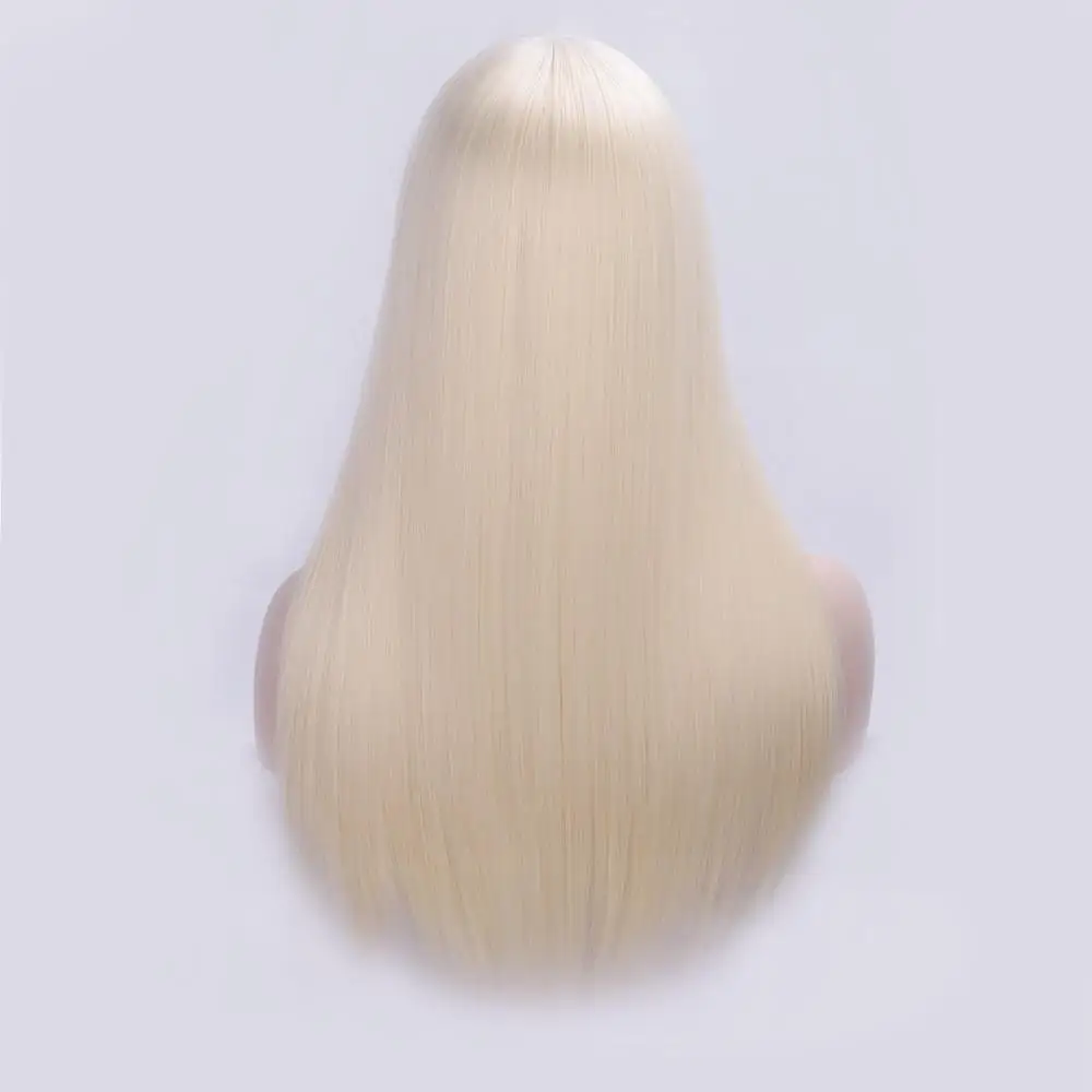 613 I's a wig 2" длинные прямые синтетические парики с челкой медовый светлый жароустойчивый парики для женщин афроамериканские натуральные волосы 4 цвета - Цвет: 613