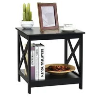 end table x design display shelves accent sofa side table nightstand black