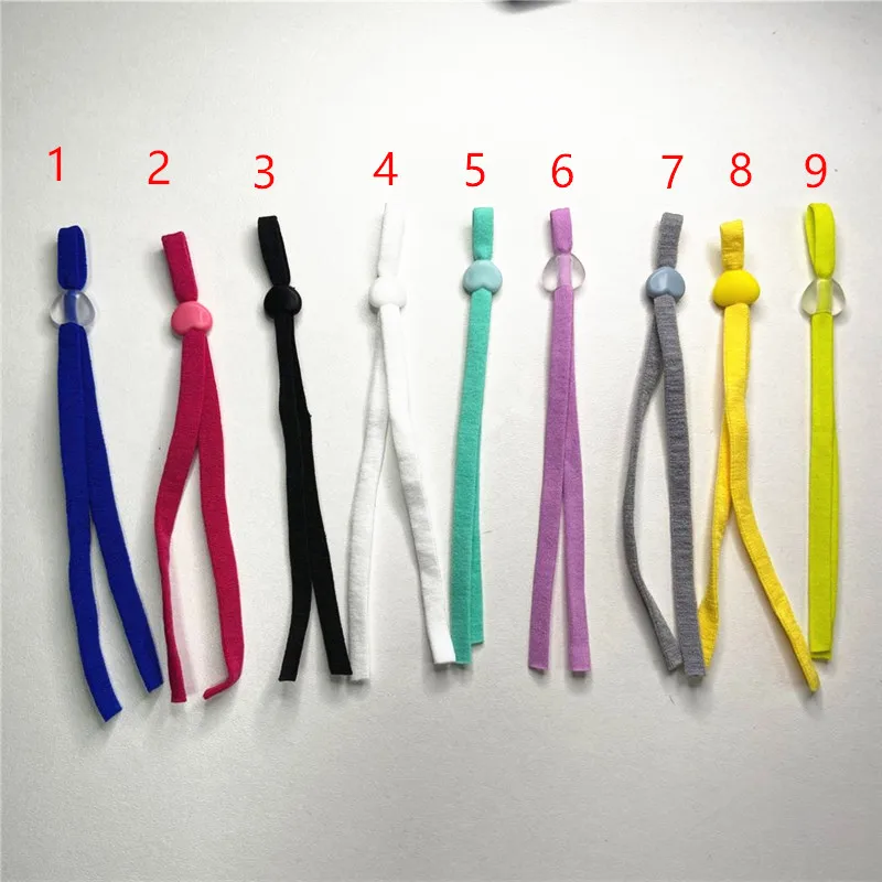 

Бесплатная доставка, 100 шт., пряжка в форме сердца, секундомер, эластичный шнур, веревка для ушей, Регулируемая Маска, петля, шнурок, наушники, ...