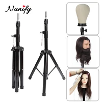 nunify tripod stand for mannequin head adjustable wig head stand for cosmetology hairdressing training 125cm strong wig stand