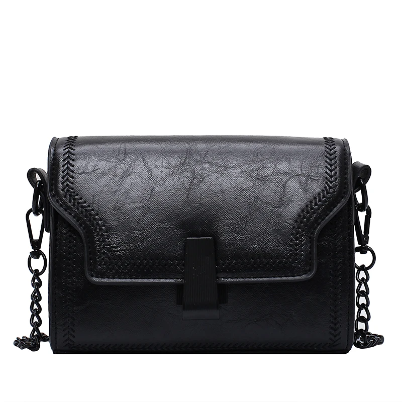 

Shoulder Bag With Chain Flap Sewing Bags PU Buckle Flap Women Shoulder Crossbody Bags For Women 2020