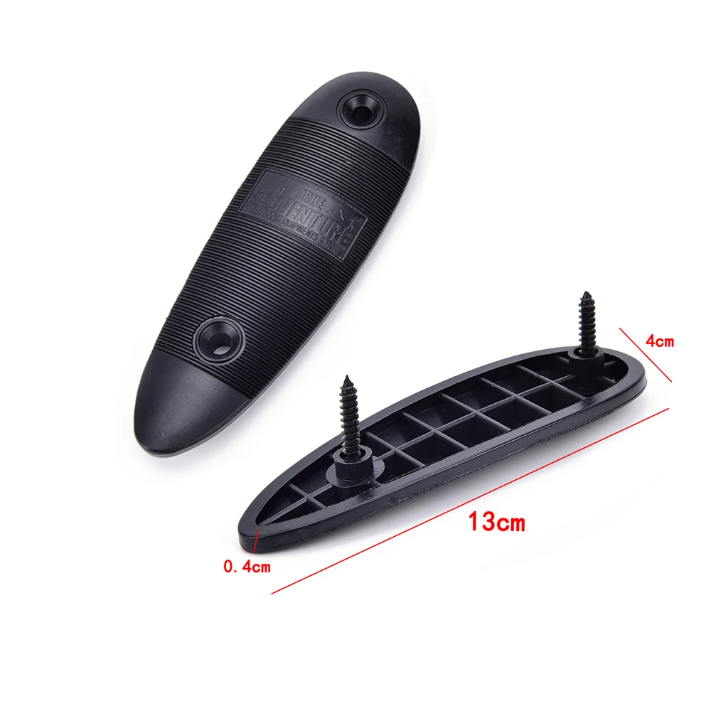

1 Set Durable Plastic Non-Slip Ribbed Recoil Pad With Screw Gun Butt Stock Gentle Cushion Push Hunting Accessories