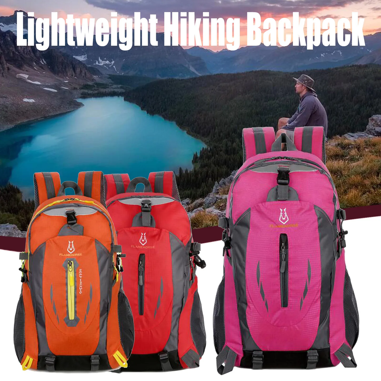 Многофункциональный легкий походный рюкзак 40 л уличный водонепроницаемый для