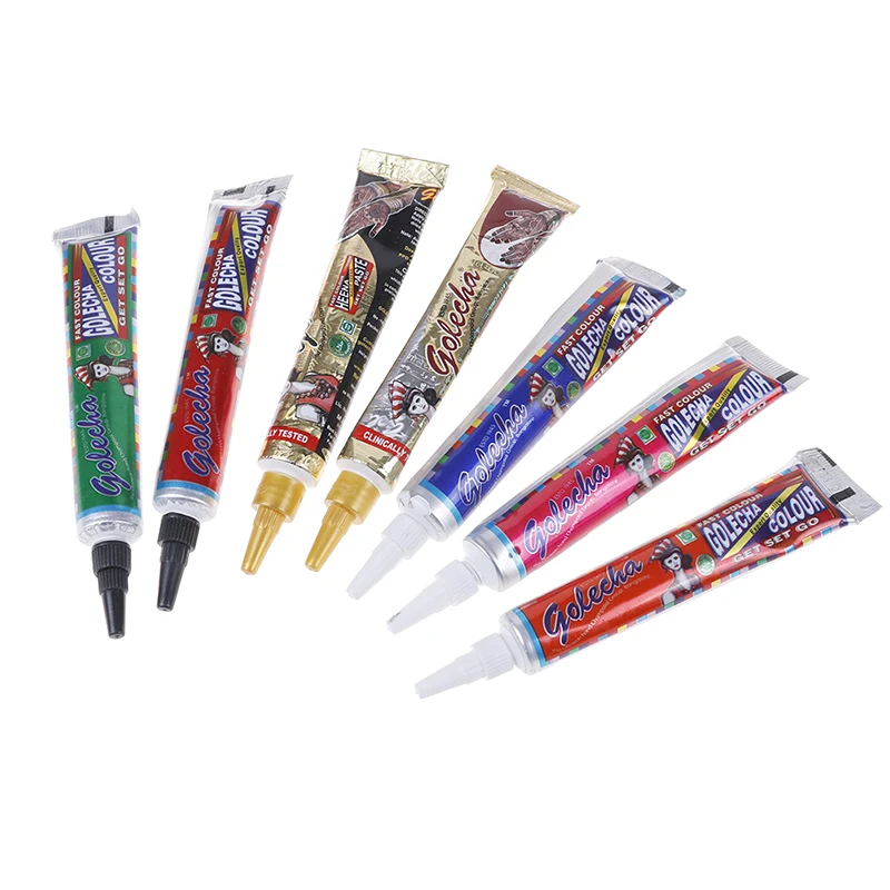 1 шт. хна паста краска для тела трафарет татуировки цветная боди арта индийский