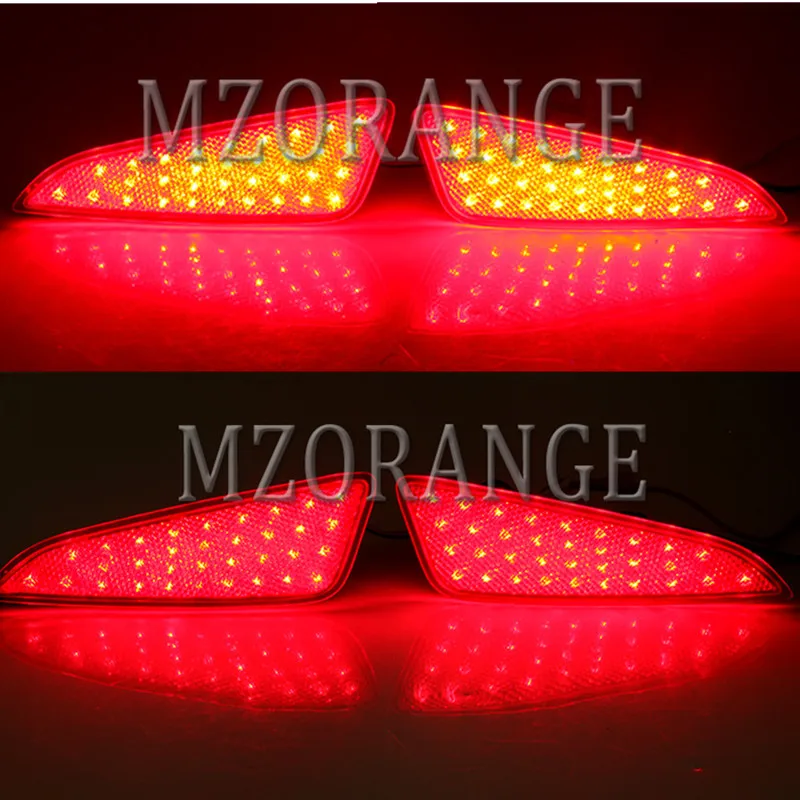 MZORANGE 1 Pair LED Rear Bumper Reflector light For Toyota CHR 2016 2017 2018 Tail Light Stop Lamp Fog lamp Car Accessories | Автомобили и