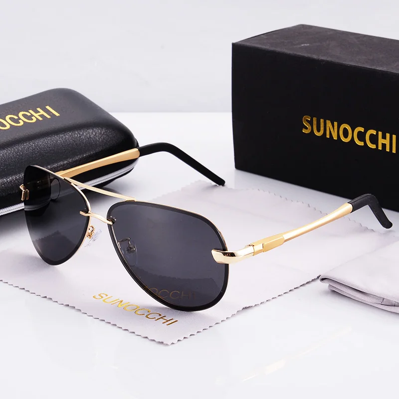 2019 высококачественные солнцезащитные очки авиаторы мужские поляриодные