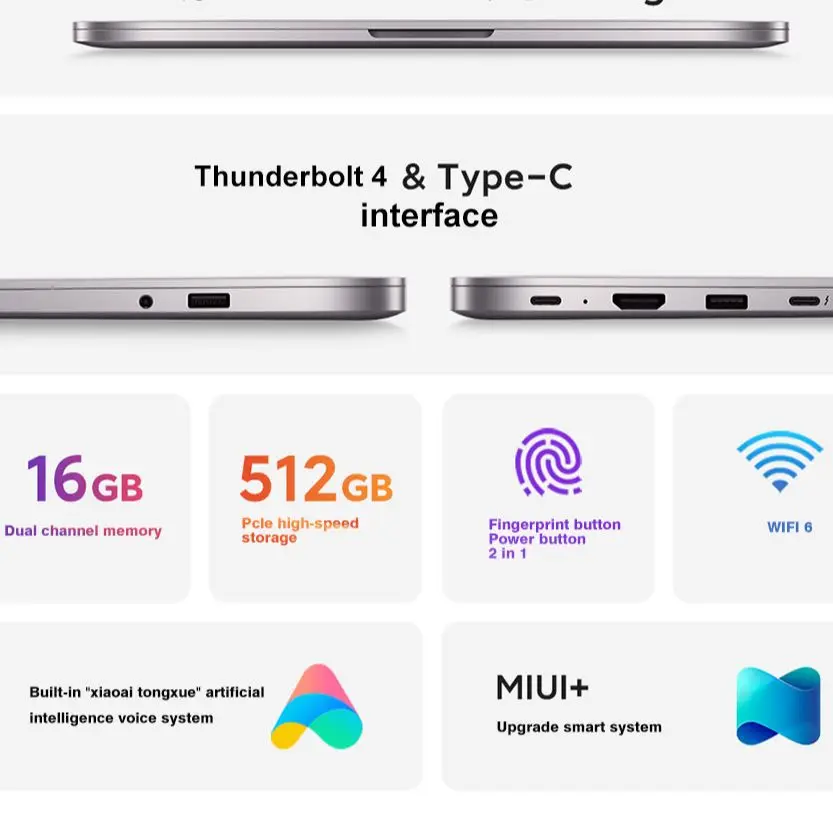 Xiaomi RedmiBook Pro 15 ноутбук 6 дюймов i7 11370H / i5 11300H 16GB + 512GB 3 2 K FHD с Windows 10 90 Гц разблокировка